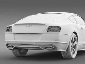 bentley continental gt speed 2015 3D Model