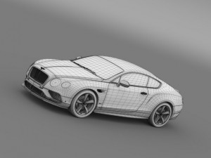 bentley continental gt speed 2015 Model 3D