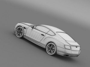 bentley continental gt speed 2015 Model 3D