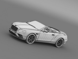 bentley continental gtc 2015 Modelo 3D
