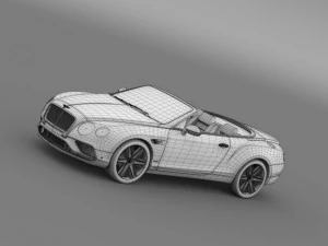 Bentley Continental GTC 2015 Modello 3D