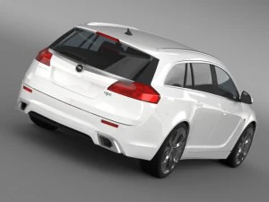 opel insignia opc line sports tourer 2013 3D Model