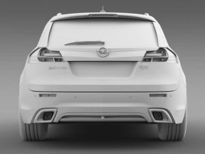 opel insignia opc line sports tourer 2013 3D Model