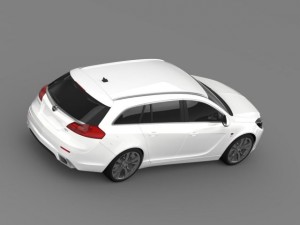 opel insignia opc line sports tourer 2013 3D Model