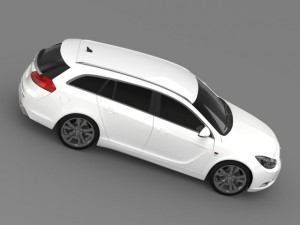 opel insignia opc line sports tourer 2013 3D Model
