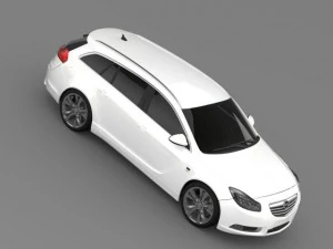 opel insignia opc line sports tourer 2013 3D Model