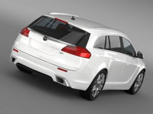 opel insignia opc sports tourer 2013 3D Model