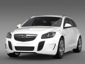 opel insignia opc sports tourer 2013 3D 모델