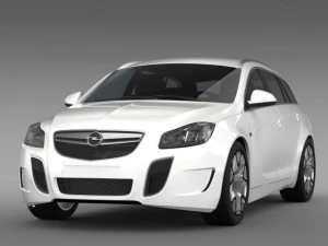 opel insignia opc sports tourer 2013 3D Model
