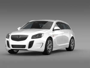 opel insignia opc sports tourer 2013 3D 모델