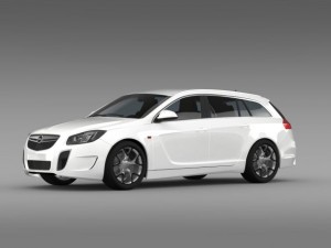 opel insignia opc sports tourer 2013 3D 모델