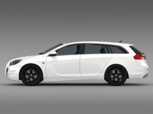 vauxhall insignia vrx sports tourer 2013 Modelo 3D