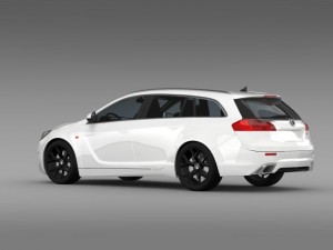 vauxhall insignia vrx sports tourer 2013 Modelo 3D