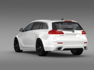 vauxhall insignia vrx sports tourer 2013 Modelo 3D