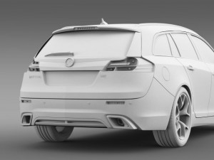 vauxhall insignia vrx sports tourer 2013 Modelo 3D