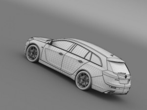 vauxhall insignia vrx sports tourer 2013 Modelo 3D