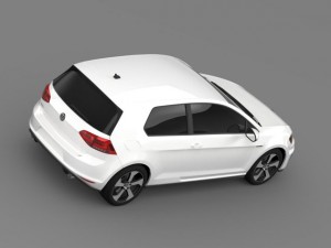 vw golf gti 3door 2015 3D मॉडल