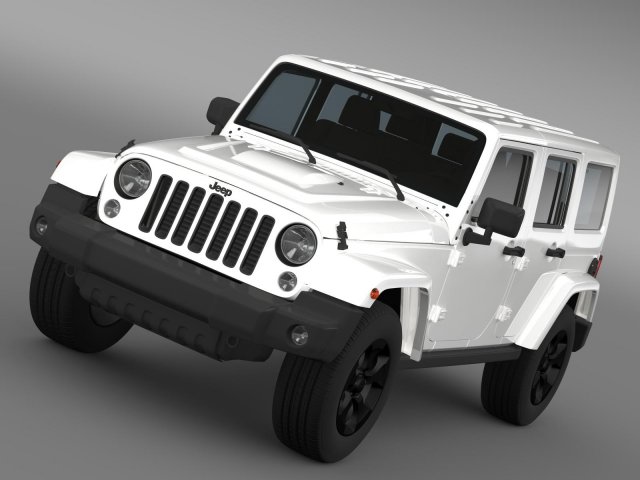 jeep wrangler black edition 2 2015 3D 모델 .c4d .max .obj .3ds .fbx .stl .blend 
