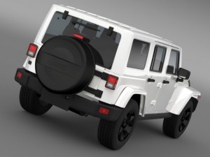 jeep wrangler black edition 2 2015 3D 모델