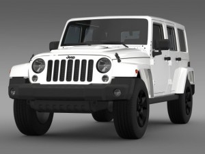 jeep wrangler black edition 2 2015 3D 모델