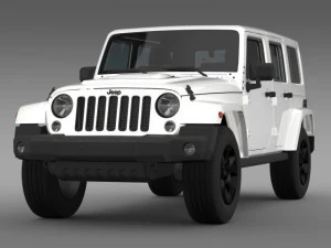 jeep wrangler edi&ccedil;&atilde;o preta 2 2015 Modelo 3D
