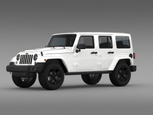 jeep wrangler black edition 2 2015 3D 모델