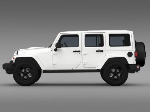 jeep wrangler black edition 2 2015 3D 모델