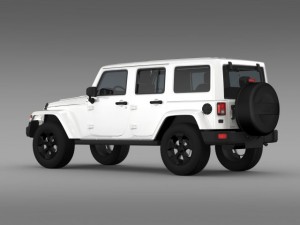 jeep wrangler black edition 2 2015 3D 모델