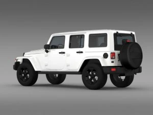 jeep wrangler edi&ccedil;&atilde;o preta 2 2015 Modelo 3D