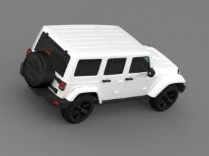 jeep wrangler edi&ccedil;&atilde;o preta 2 2015 Modelo 3D