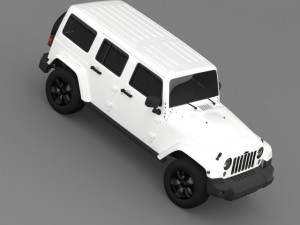 jeep wrangler black edition 2 2015 3D 모델