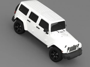 jeep wrangler edi&ccedil;&atilde;o preta 2 2015 Modelo 3D
