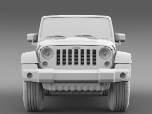 jeep wrangler edi&ccedil;&atilde;o preta 2 2015 Modelo 3D