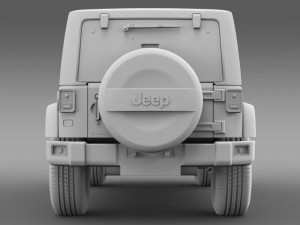 jeep wrangler black edition 2 2015 3D 모델