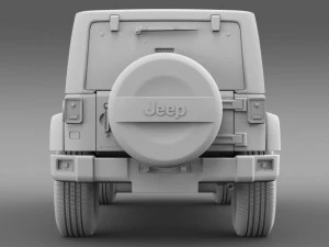 jeep wrangler edi&ccedil;&atilde;o preta 2 2015 Modelo 3D