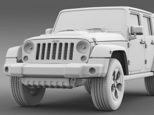 jeep wrangler black edition 2 2015 3D 모델