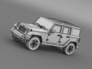 jeep wrangler black edition 2 2015 3D 모델
