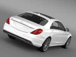 mercedes benz s 63 amg w222 2013 3D 模型