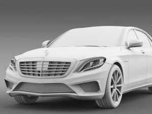 mercedes benz s 63 amg w222 2013 3D 模型