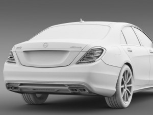 mercedes benz s 63 amg w222 2013 3D 模型