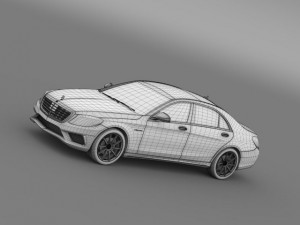 mercedes benz s 63 amg w222 2013 3D 模型