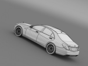 mercedes benz s 63 amg w222 2013 3D 模型