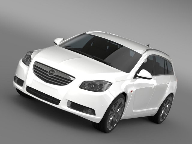 opel insignia biturbo sports tourer 2013 3Dモデル .c4d .max .obj .3ds .fbx .stl .blend 