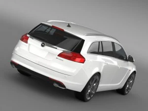 opel insignia biturbo sports tourer 2013 3D Model