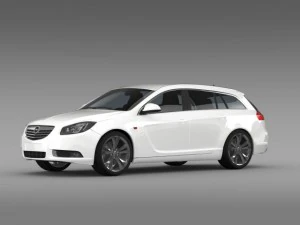 opel insignia biturbo sports tourer 2013 3D Model