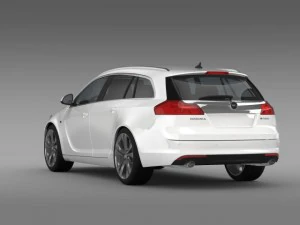 opel insignia biturbo sports tourer 2013 3D Model
