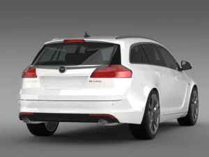 opel insignia biturbo sports tourer 2013 3D Model