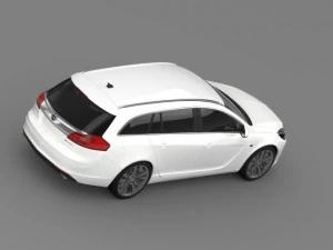 opel insignia biturbo sports tourer 2013 3D Model