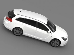 opel insignia biturbo sports tourer 2013 3D Model