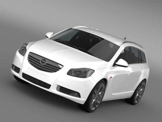 opel insignia sports tourer 2013 3D Модель .c4d .max .obj .3ds .fbx .stl .blend 